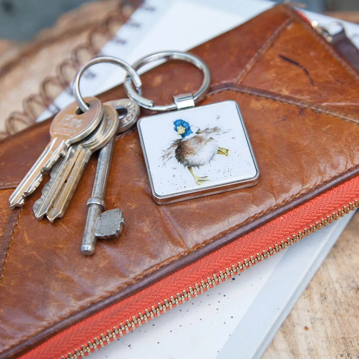 Wrendale Designs by Hannah Dale Keyring - A Waddle and a Quack