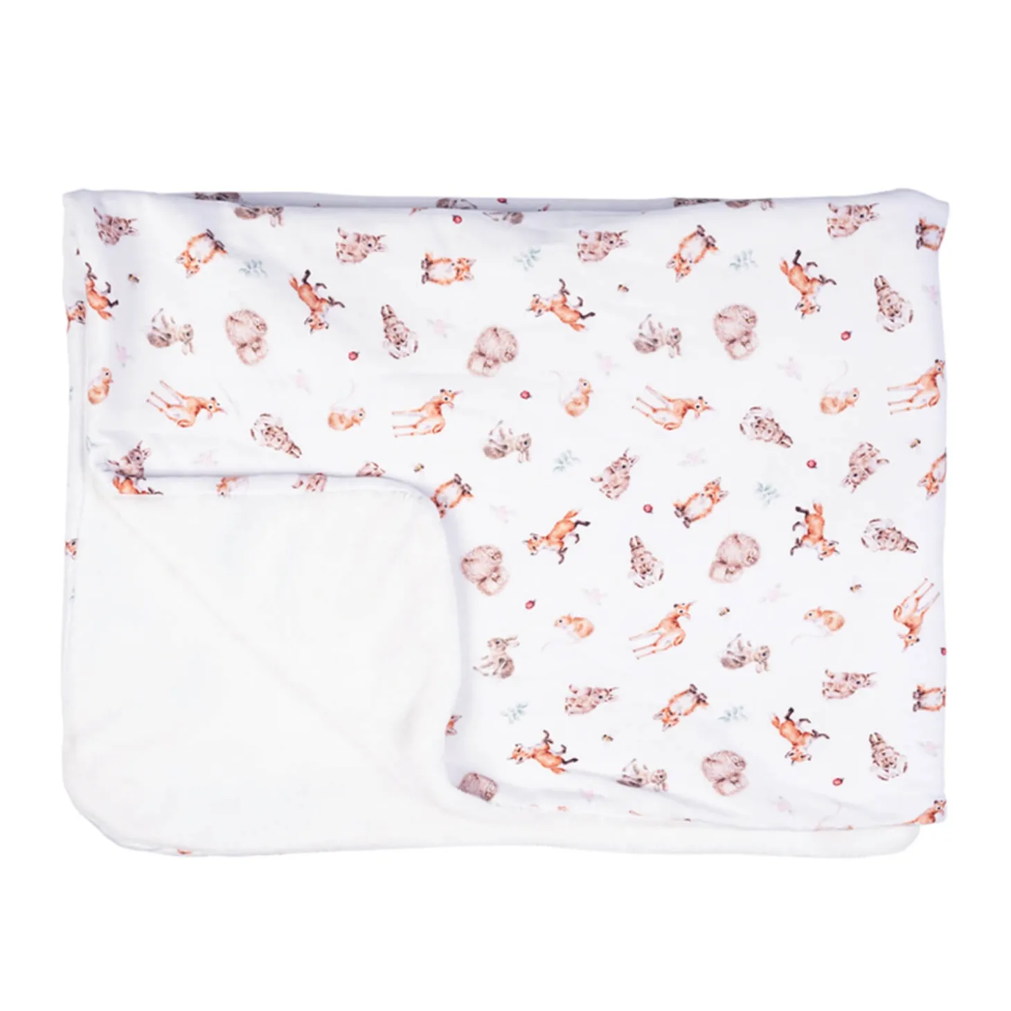 Wrendale Designs by Hannah Dale Little Wren Baby Blanket - Little Forest - Woodland Animals