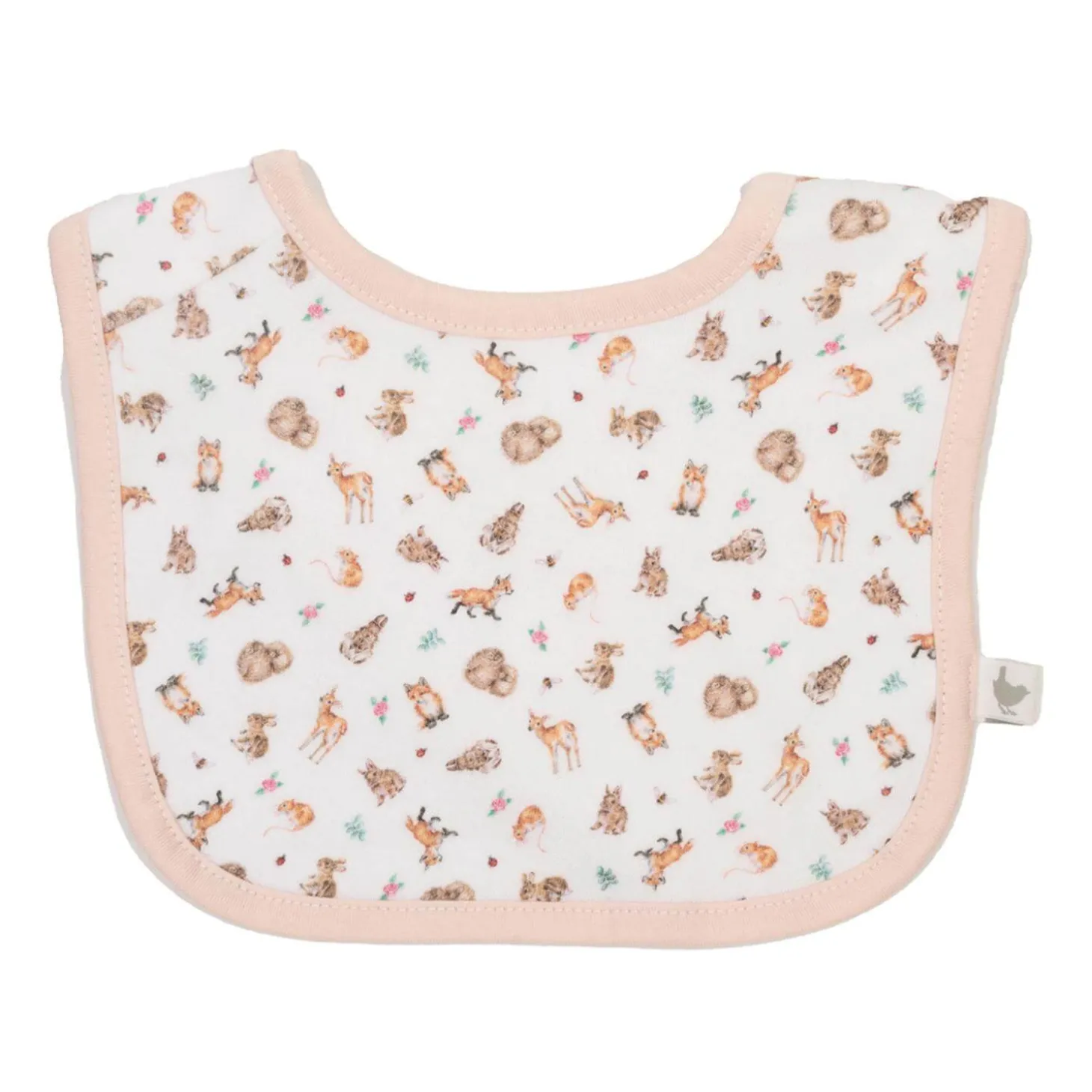 Wrendale Designs by Hannah Dale Little Wren 100% Cotton Bib Gift Set - Little Forest