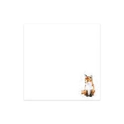 Wrendale Designs by Hannah Dale Sticky Notes - Snug As A Cub - Fox