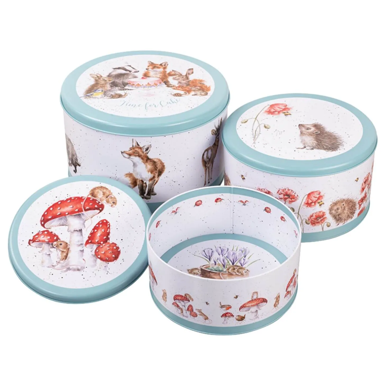 Wrendale Designs by Hannah Dale 3 Piece Cake Tin Nest - The Country Set