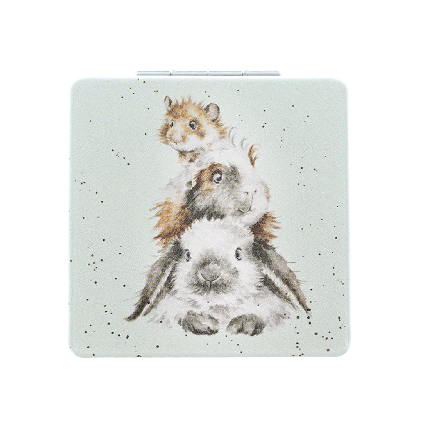 Wrendale Designs by Hannah Dale Compact Mirror - Piggy in the Middle