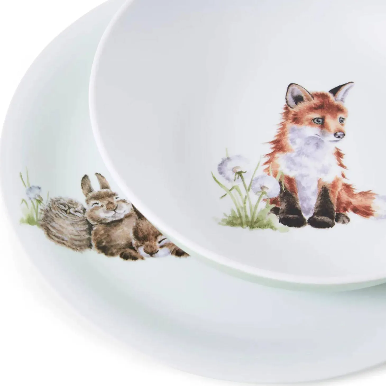 Wrendale Designs Little Wren Melamine Plate & Bowl Set