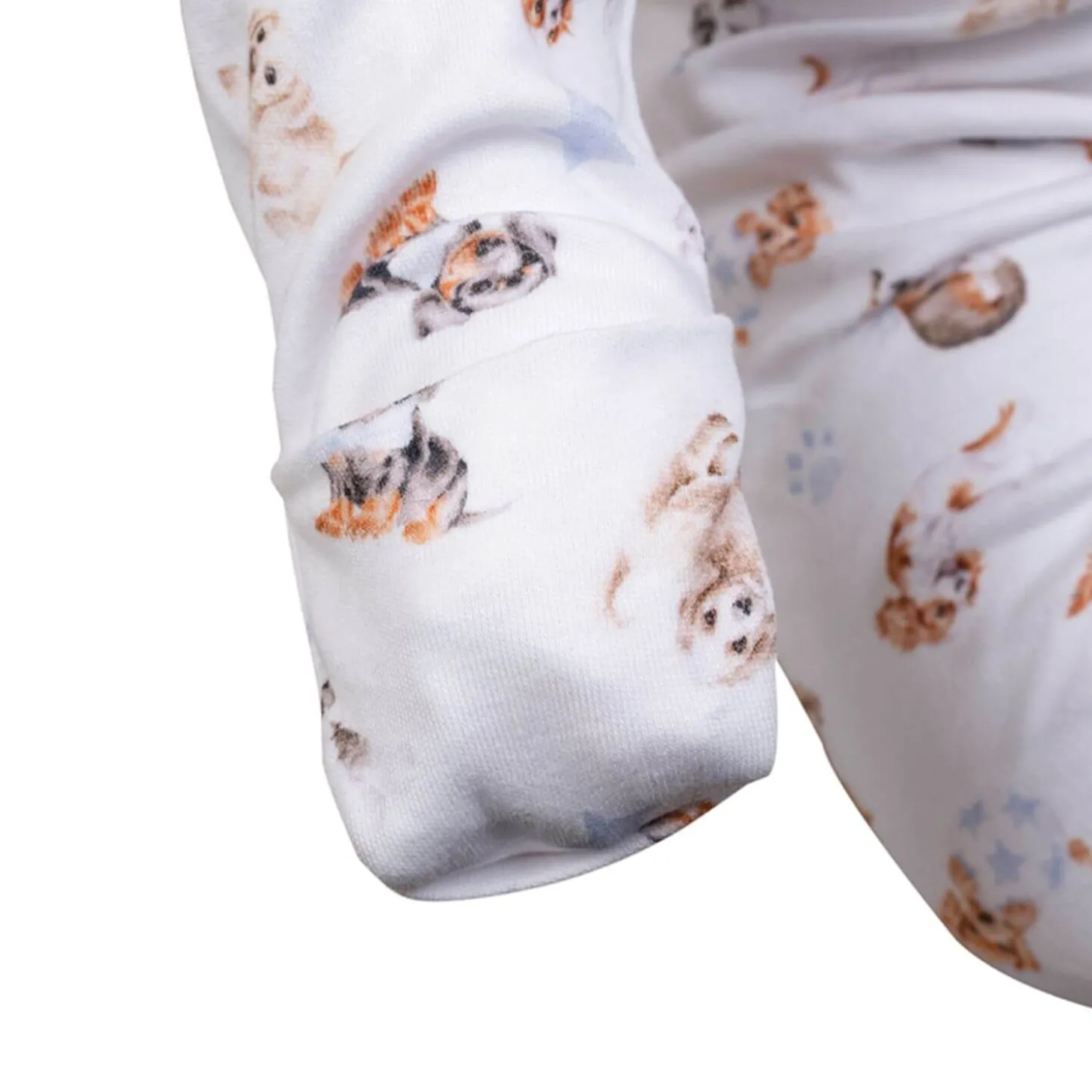 Wrendale Designs Little Wren Little Paws Printed Babygrow - 0-3 Months