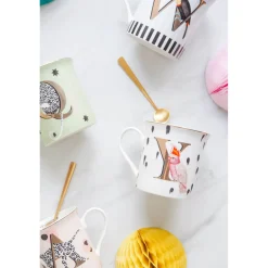 Yvonne Ellen Bone China 330ml Alphabet Mug - W