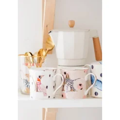 Yvonne Ellen Bone China 330ml Alphabet Mug - W