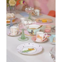 Yvonne Ellen Fine China Teacup & Saucer - Doggie