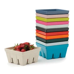 Zeal 15cm Melamine Berry Box & Colander - Red
