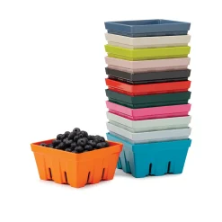Zeal 12cm Melamine Berry Box & Colander - Red
