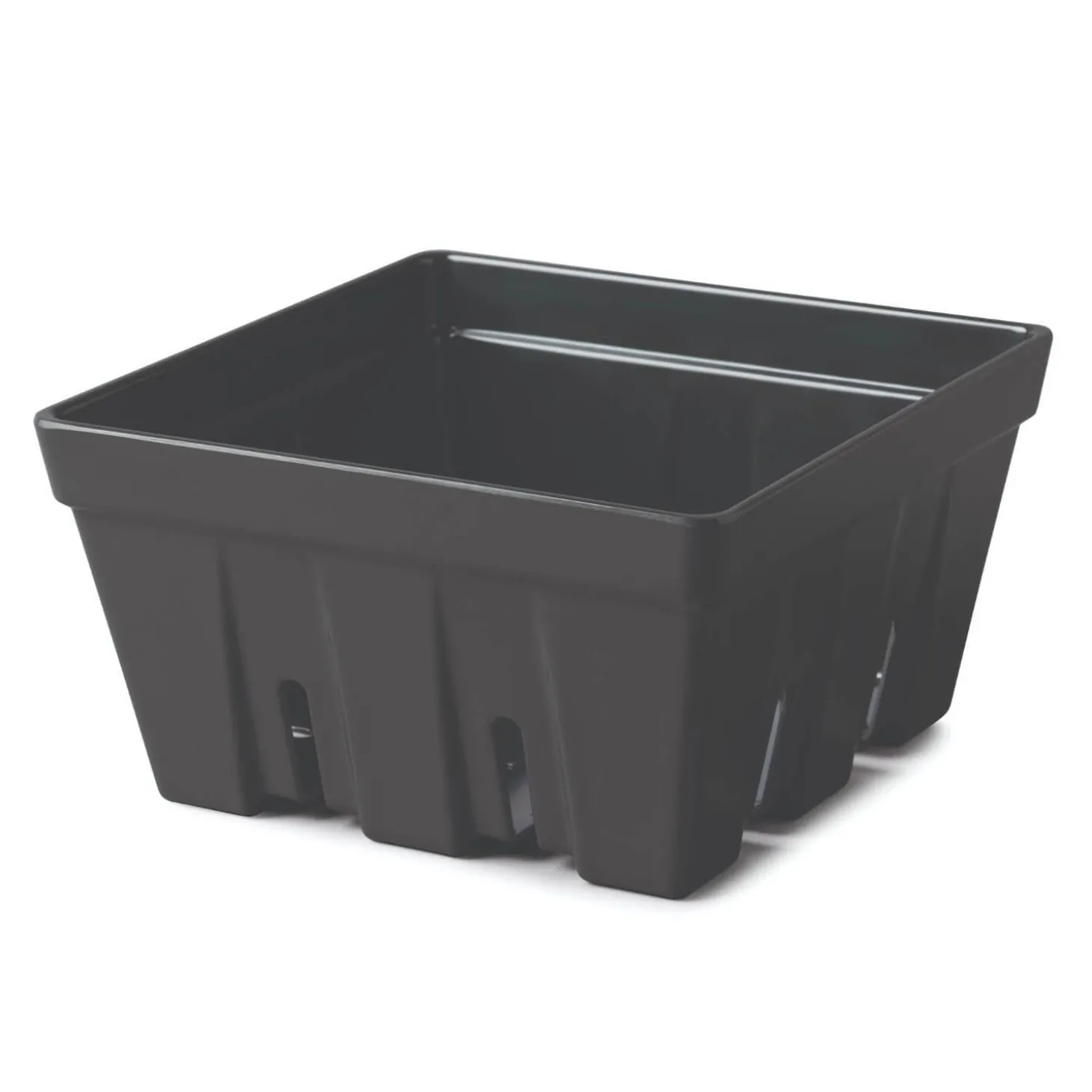 Zeal 19cm Melamine Berry Box & Colander - Dark Grey