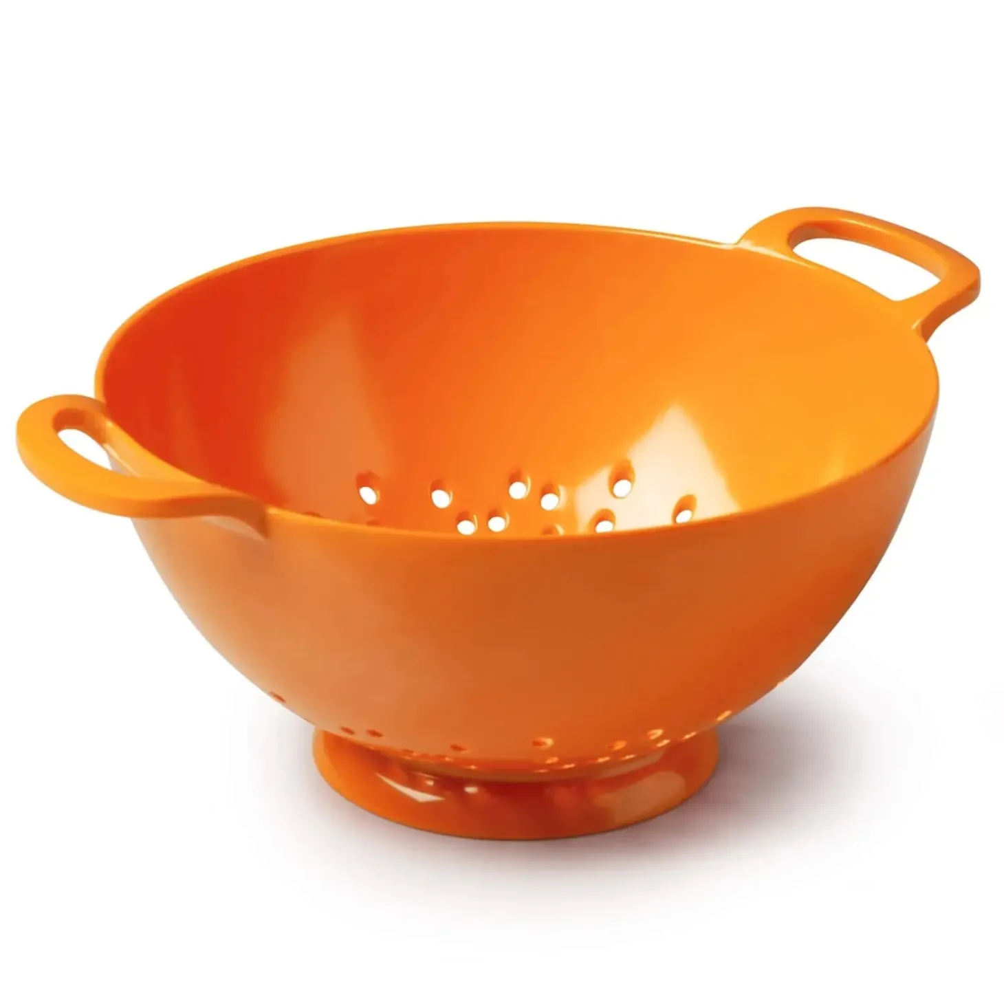 Zeal Premium 15cm Melamine Colander with Handles - Neon Orange